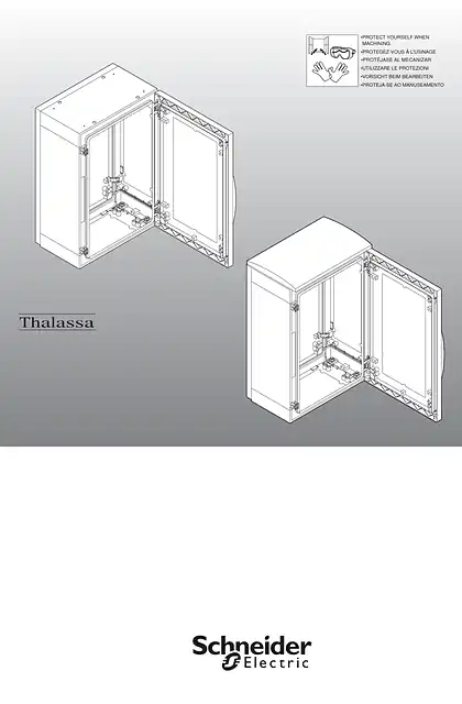 schneider施耐德PanelSeT PLA - Floor standing enclosure version PLA or PLAT - Instruction sheet